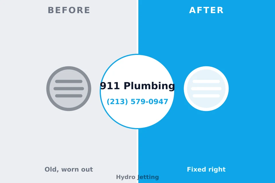 Before and after: plumbing repair Johnson Creek, WI